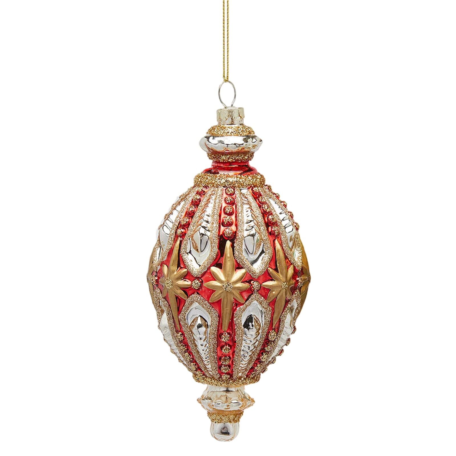 Pendaglio per albero di Natale "Fuso con Stelle" da 17 cm - 2