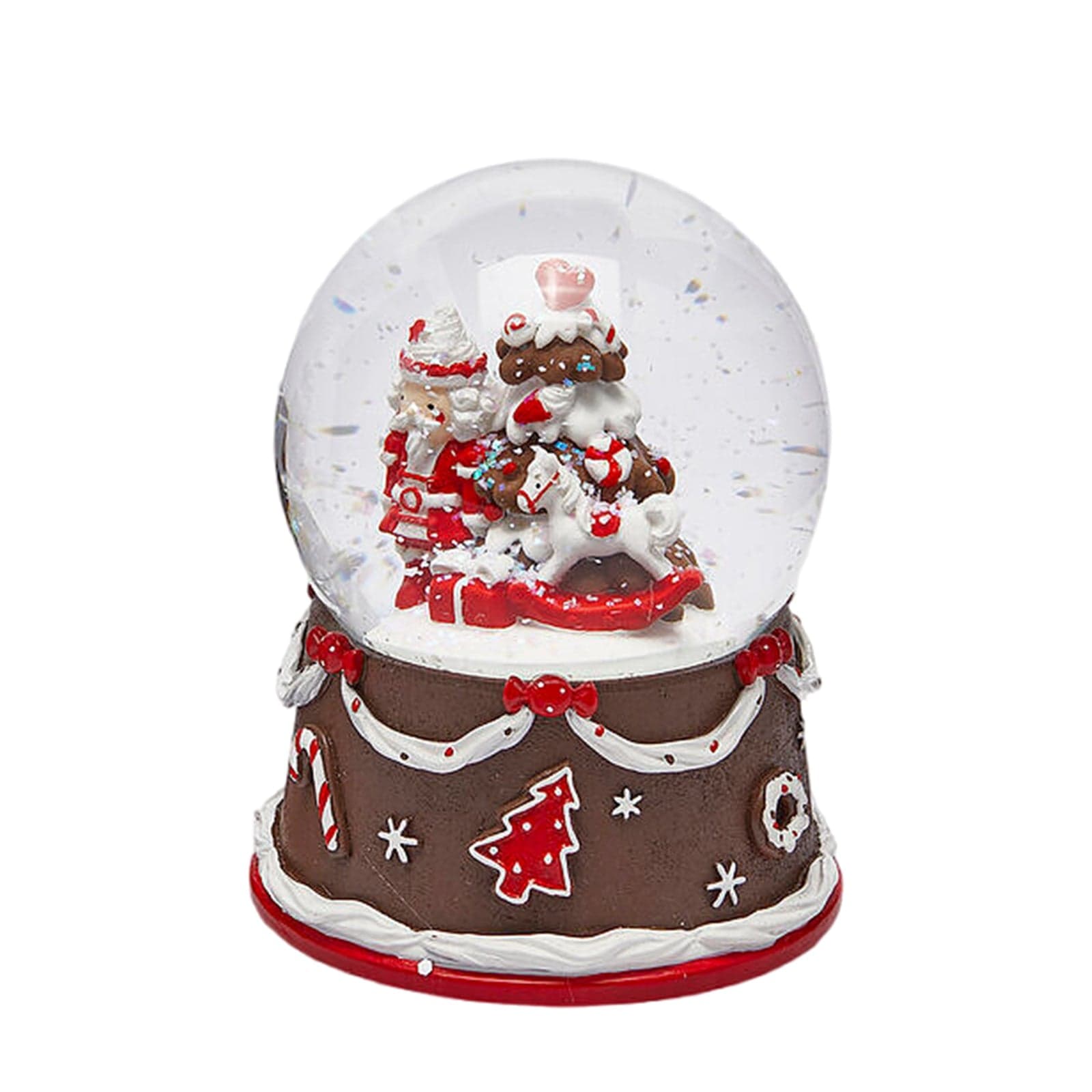 Palla di Neve "Dolcetti" con acqua, luci a Led, musica e movimenti da Ø 10 x 14,5 cm - 2
