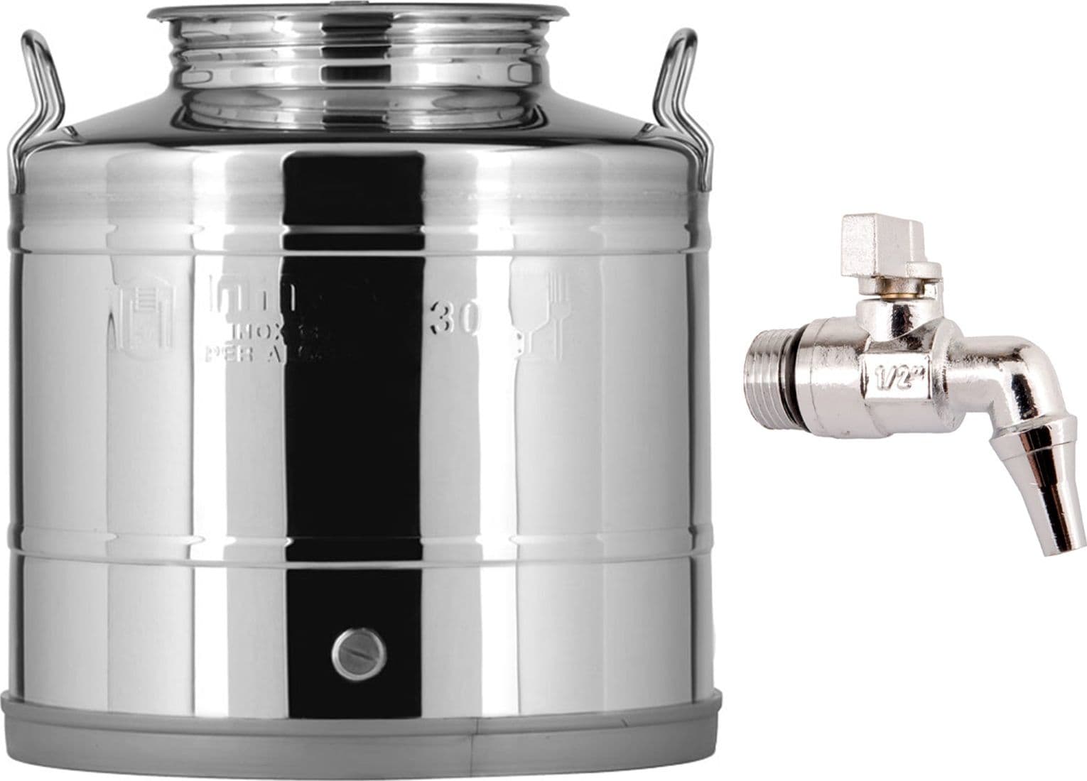 Contenitore Saldato in acciaio inox AISI 304 "Made in Italy" per olio d'oliva - 2