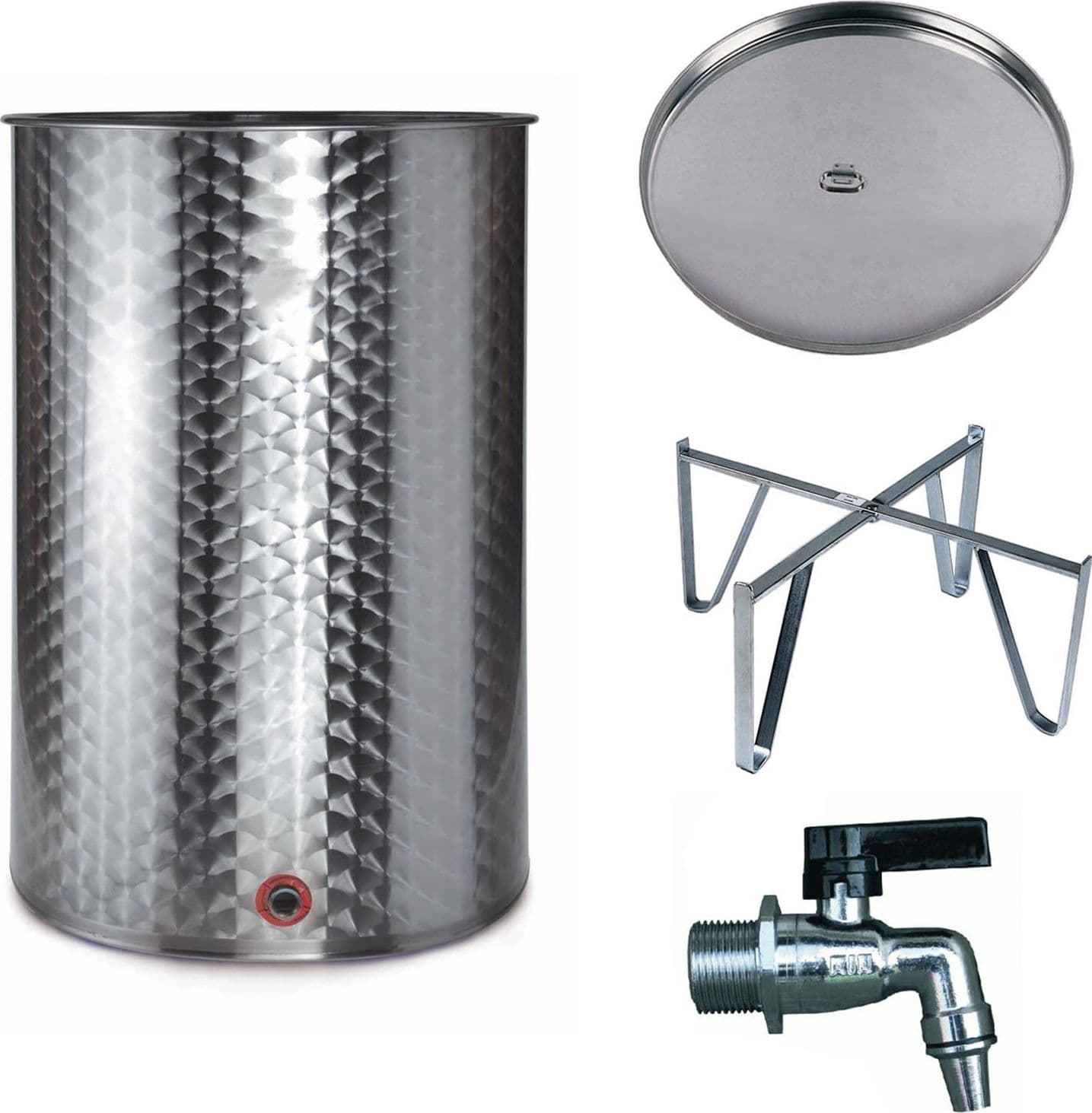 Botte in acciaio inox 18/10 per olio e vino "Made in Italy" - 5