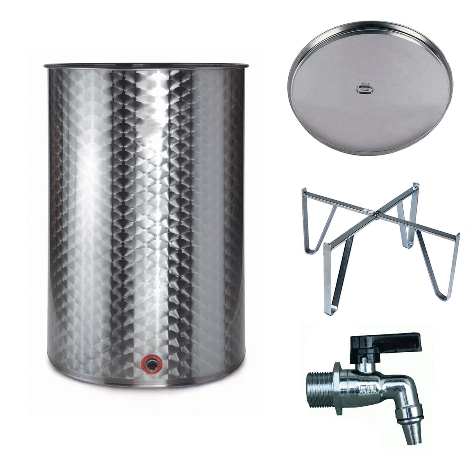 Botte in acciaio inox 18/10 per olio e vino "Made in Italy" - 5