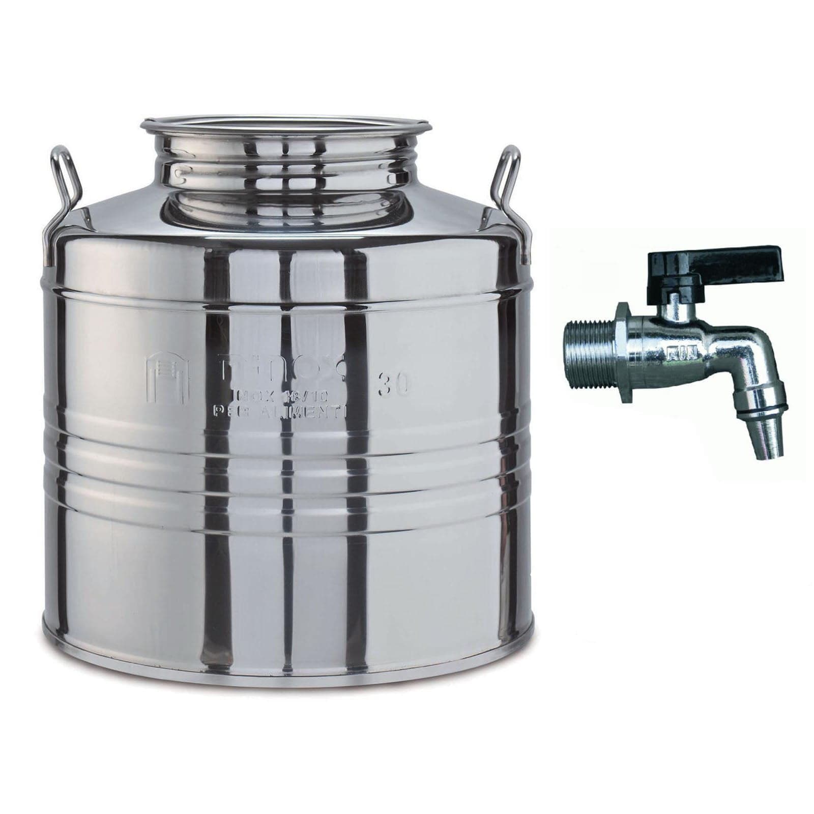Contenitore in acciaio inox AISI 304 "Made in Italy" per olio d'oliva
