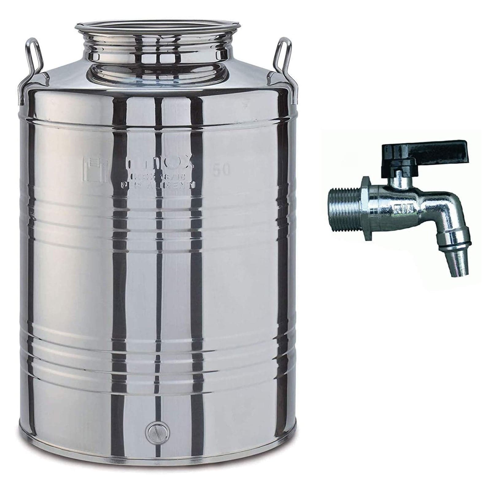 Contenitore in acciaio inox AISI 304 "Made in Italy" per olio d'oliva - 10