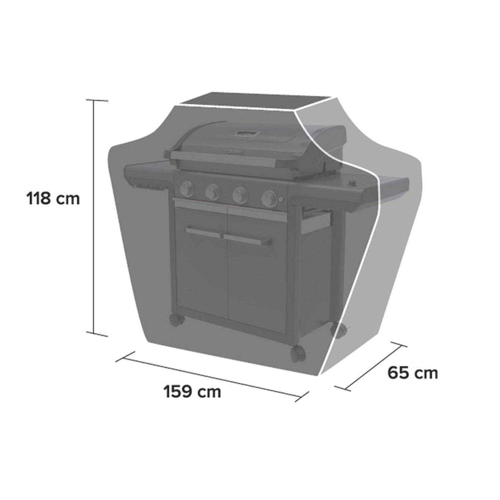 Copri BBQ "Premium" resistente per pioggia condensa e traspirante - 7