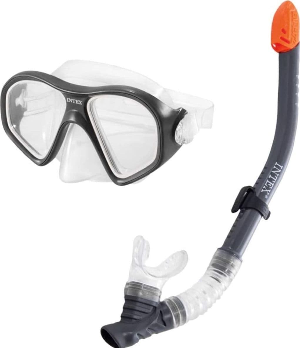 Kit completo pinne maschera e boccaglio da sub adulti per immersioni e snorkeling - 2