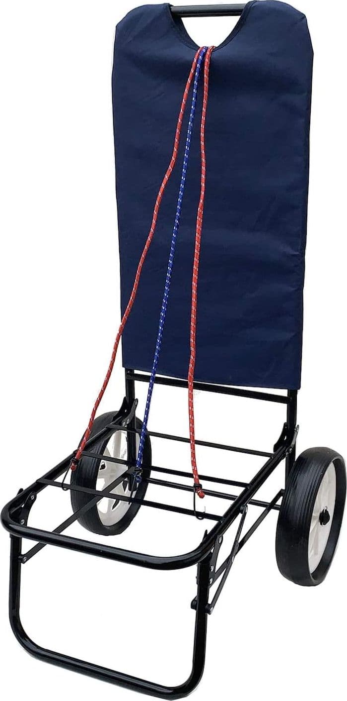 Carrello pieghevole "Sirio" porta spesa con ruote utile per spiaggia e città - 6
