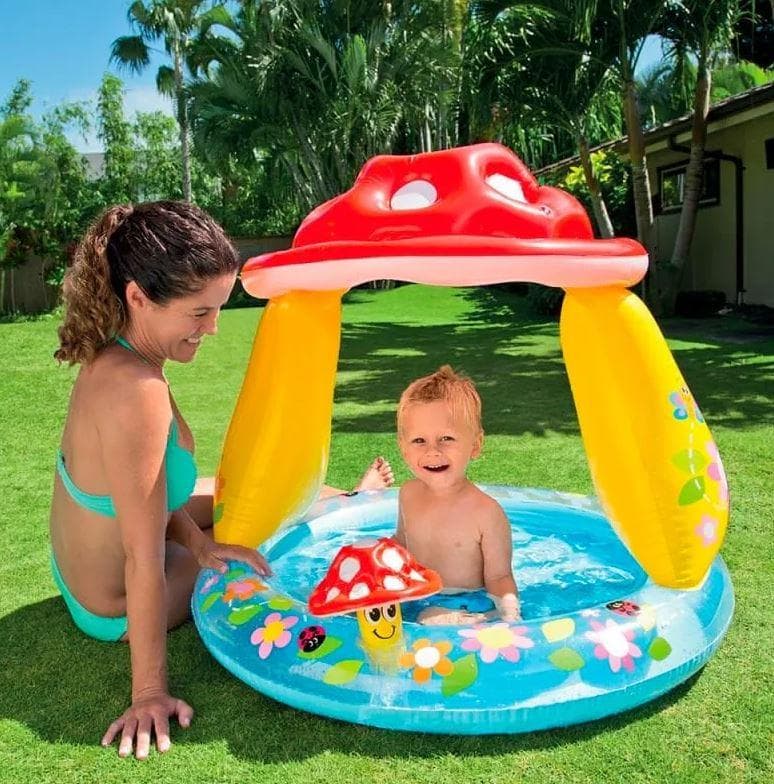 Piscina gonfiabile "Fungo baby" per bambini da balcone e giardino Ø 102 cm - 2