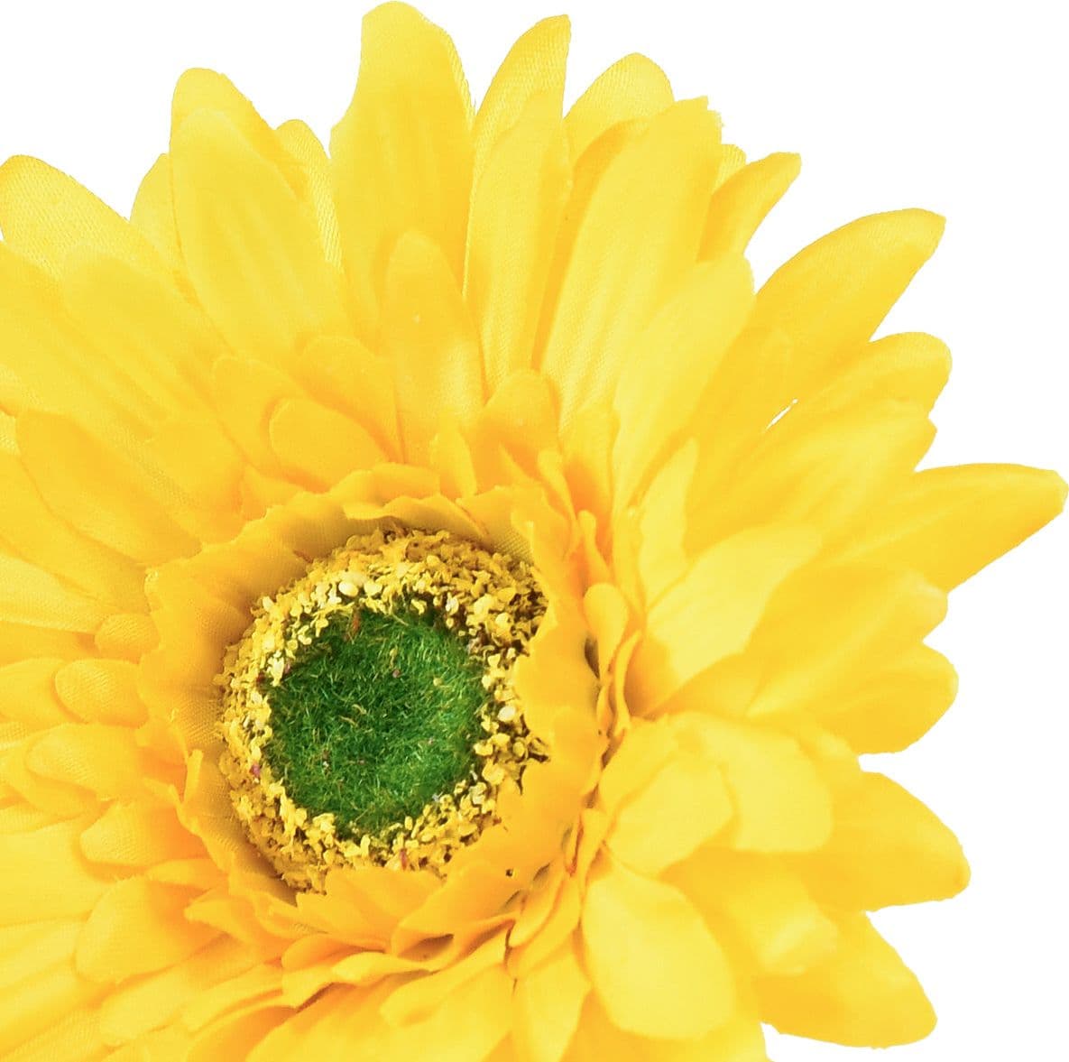 Fiore decorativo "Gerbera" con petali gialli decorazione centrotavola h 55 cm - 4