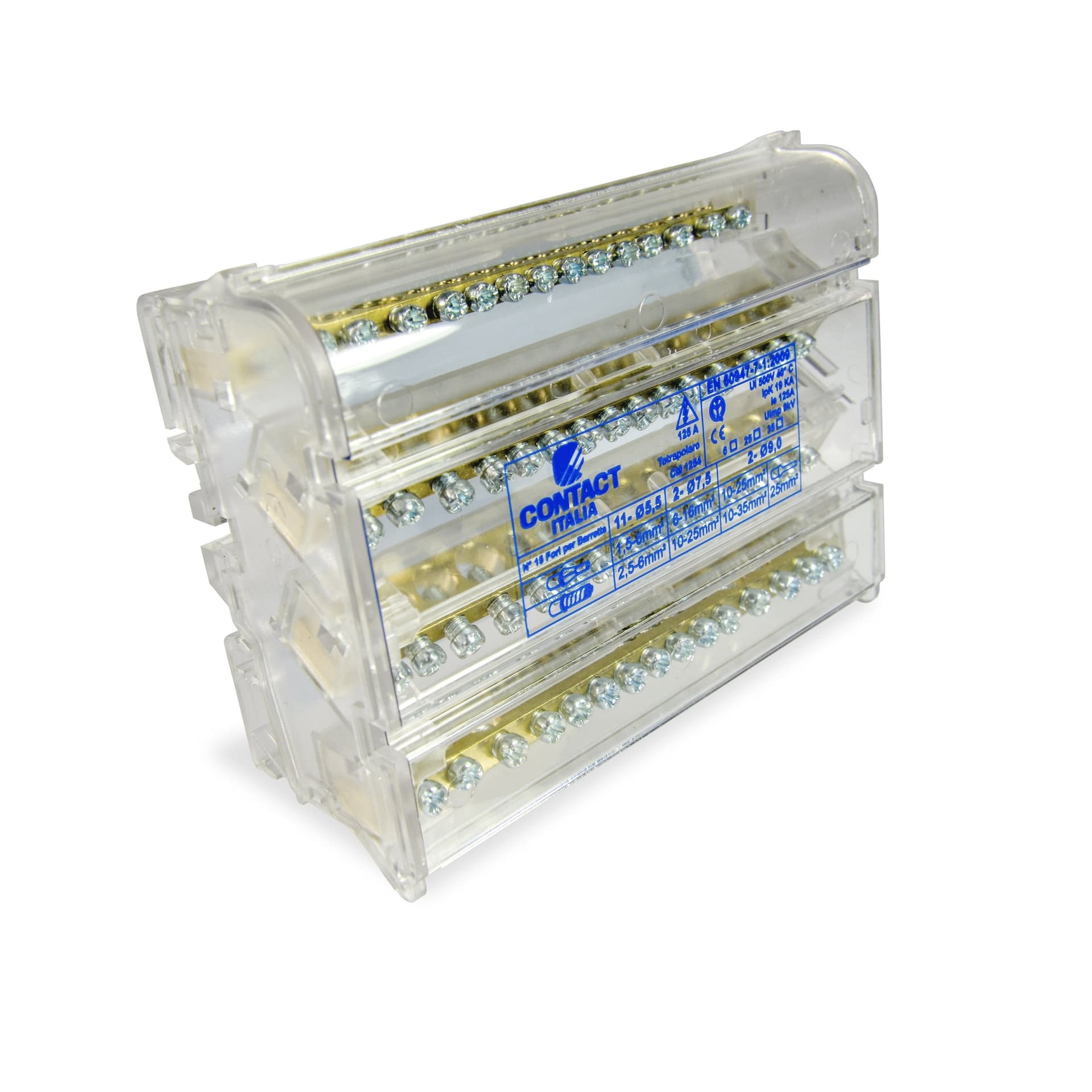 Morsettiere di distribuzione bipolari/tetrapolari, per collegamento cavi elettrici - 2