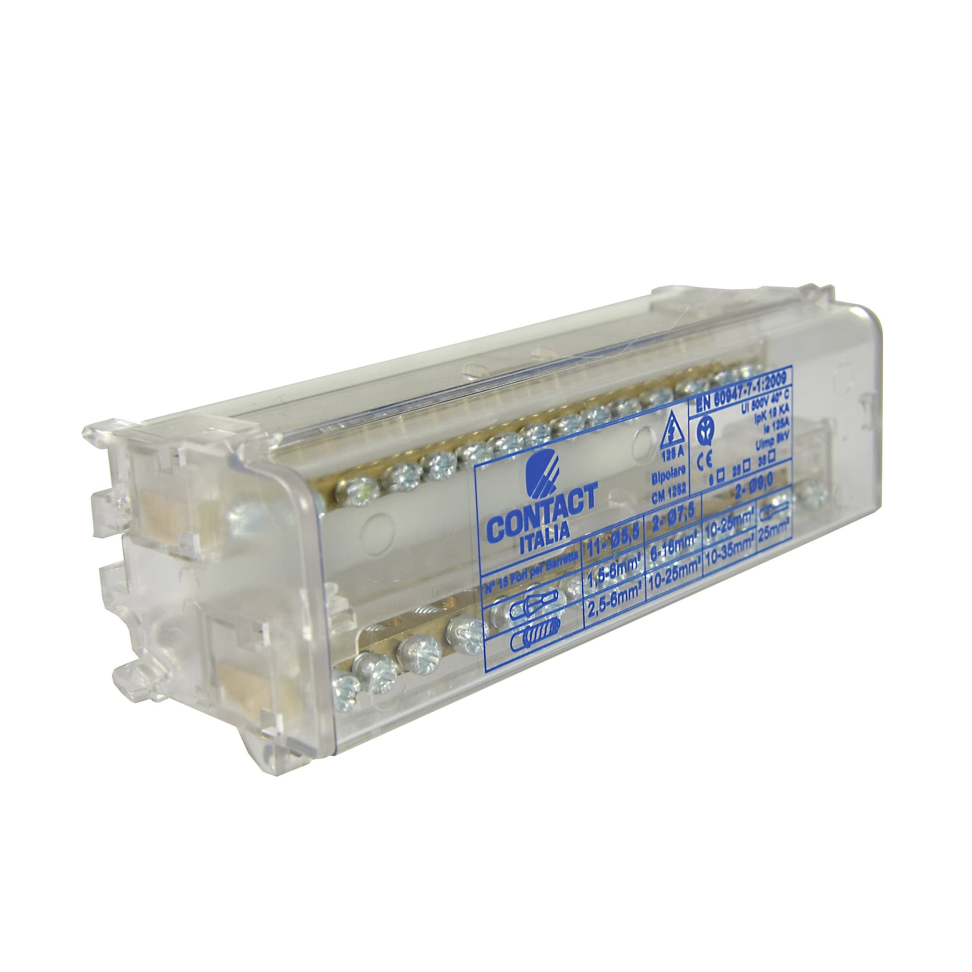 Morsettiere di distribuzione bipolari/tetrapolari, per collegamento cavi elettrici - 6
