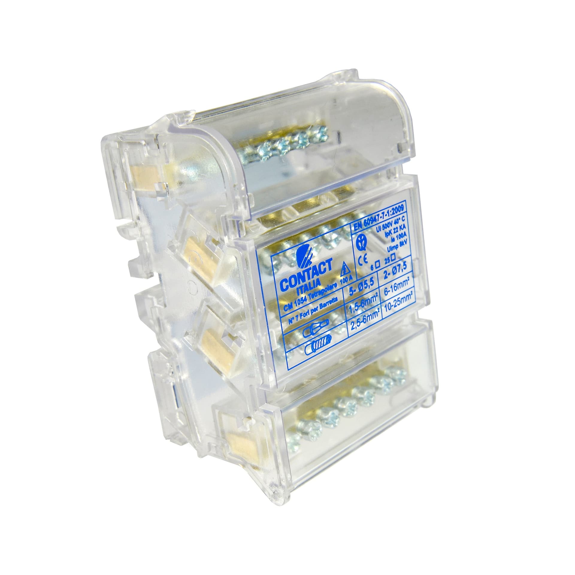 Morsettiere di distribuzione bipolari/tetrapolari, per collegamento cavi elettrici - 7