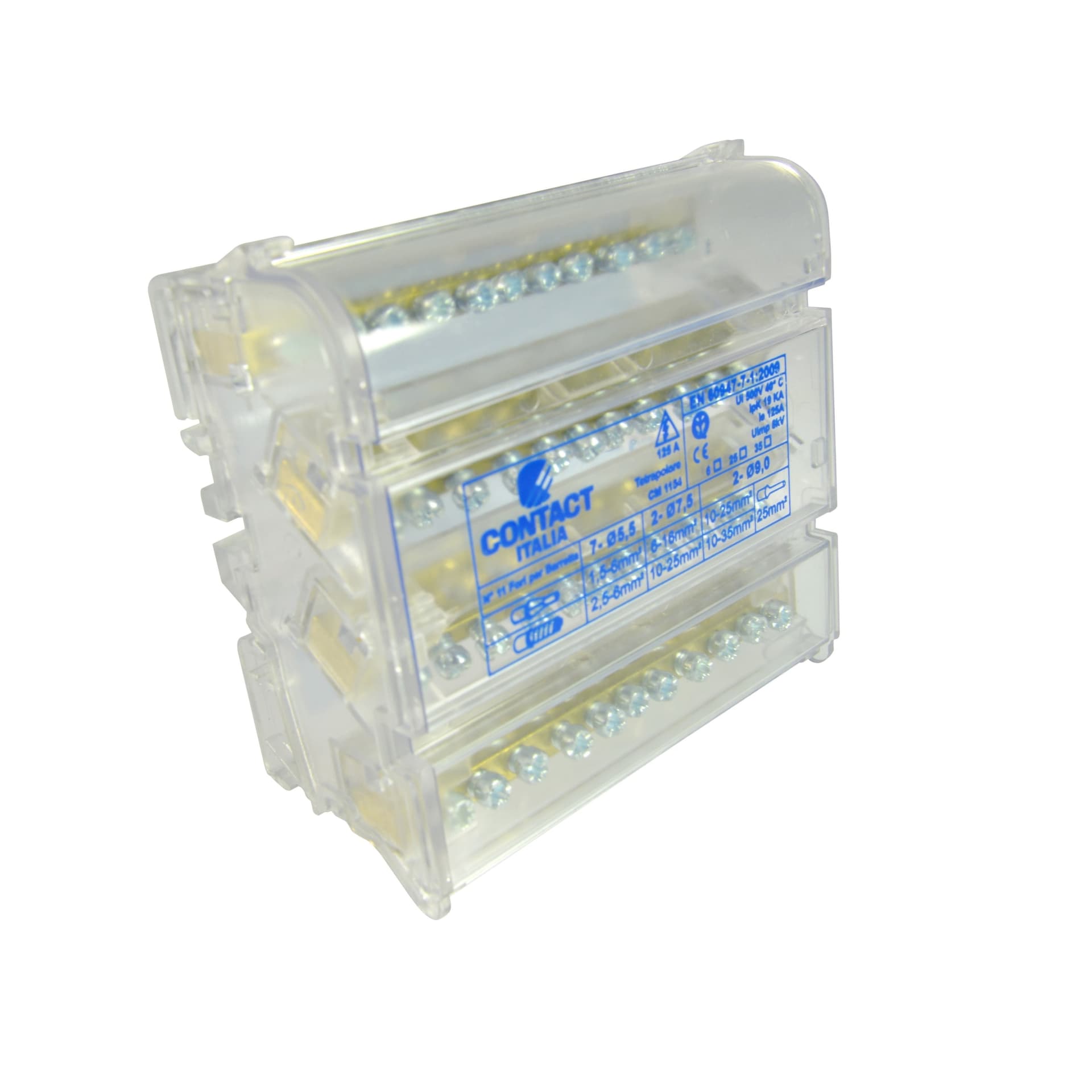 Morsettiere di distribuzione bipolari/tetrapolari, per collegamento cavi elettrici - 8