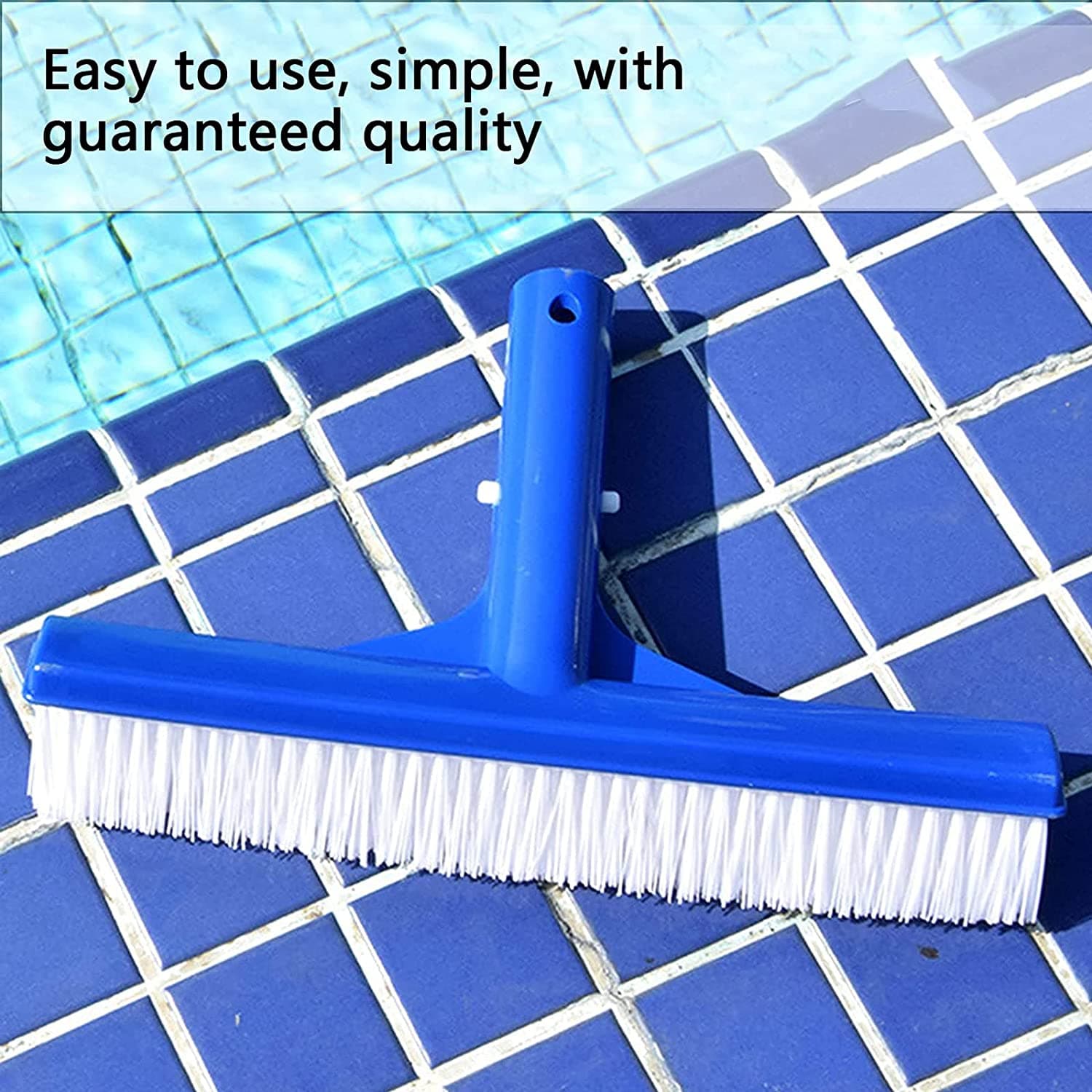 Spazzola in nylon per pulizia fondo e parete piscina in PVC da 25 cm - 5