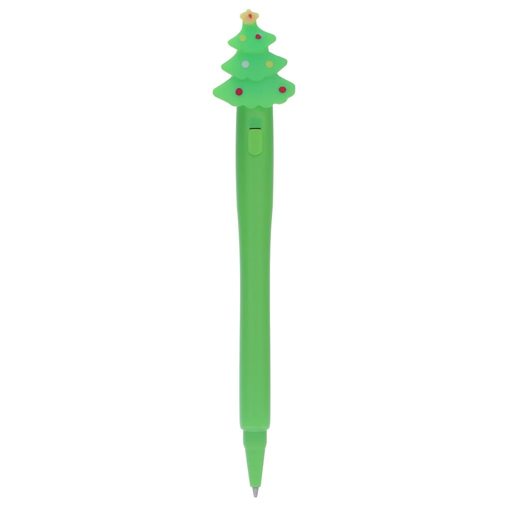 Penna a sfera di natale con luce per decorazioni natalizie - 2
