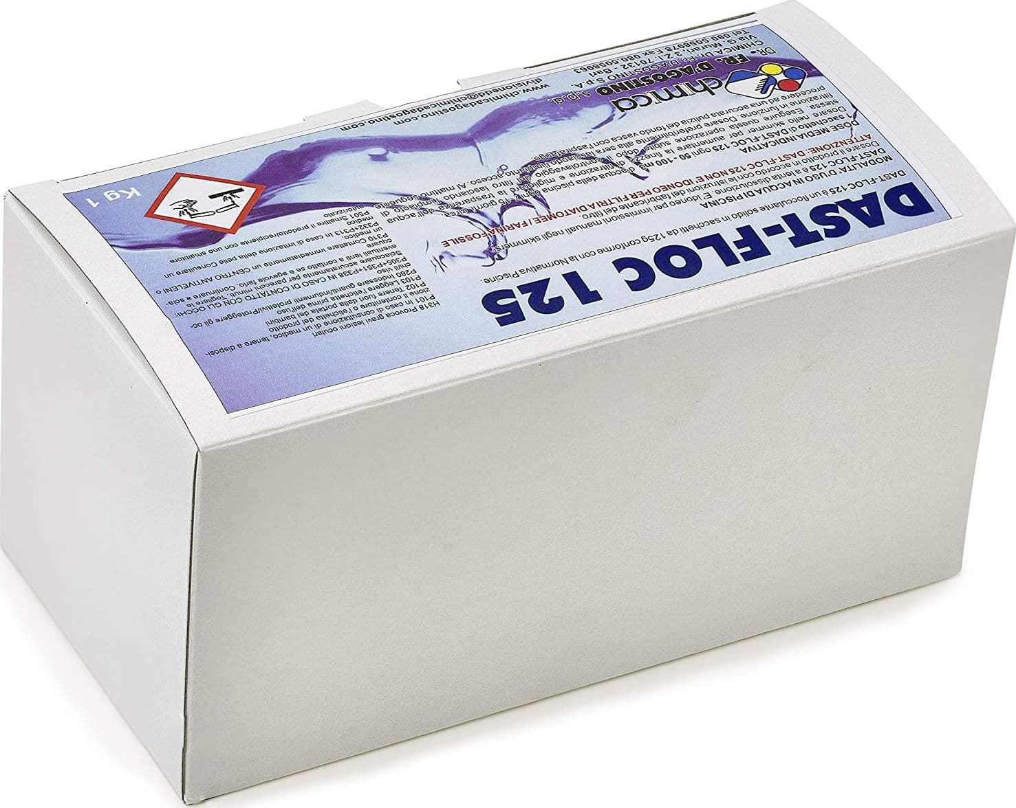 Flocculante solido in sacchetti professionale "Dast-floc 125" per piscine kg 1 - 5