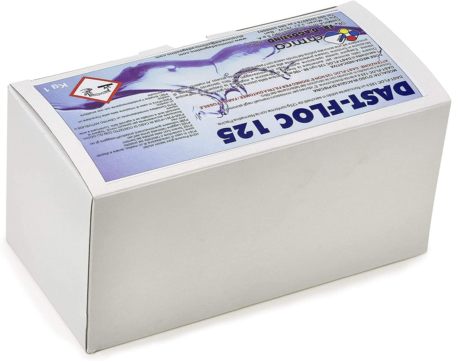 Flocculante solido in sacchetti professionale "Dast-floc 125" per piscine kg 1 - 5