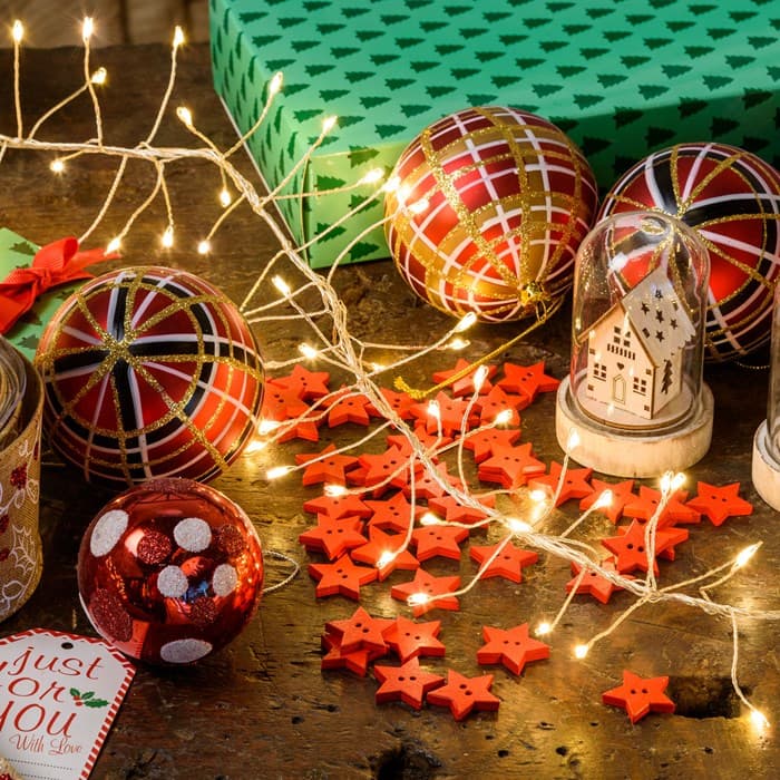 Luci di Natale catena luminosa cavo argento con micro led decorazione albero da esterno - 2