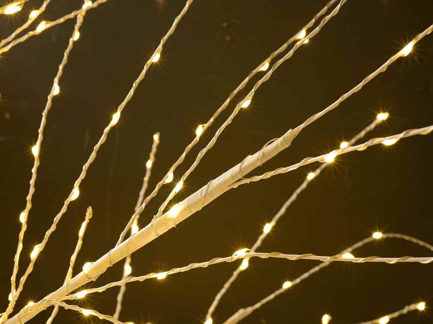 Albero luminoso con rami a microled luce calda da interno ed esterno - 3