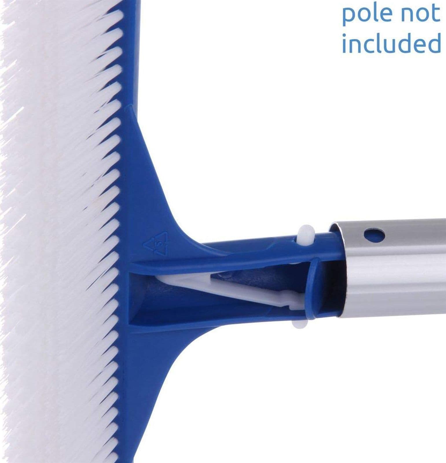 Spazzola in nylon per pulizia fondo e parete piscina rinforzo PVC da 45 cm - 5