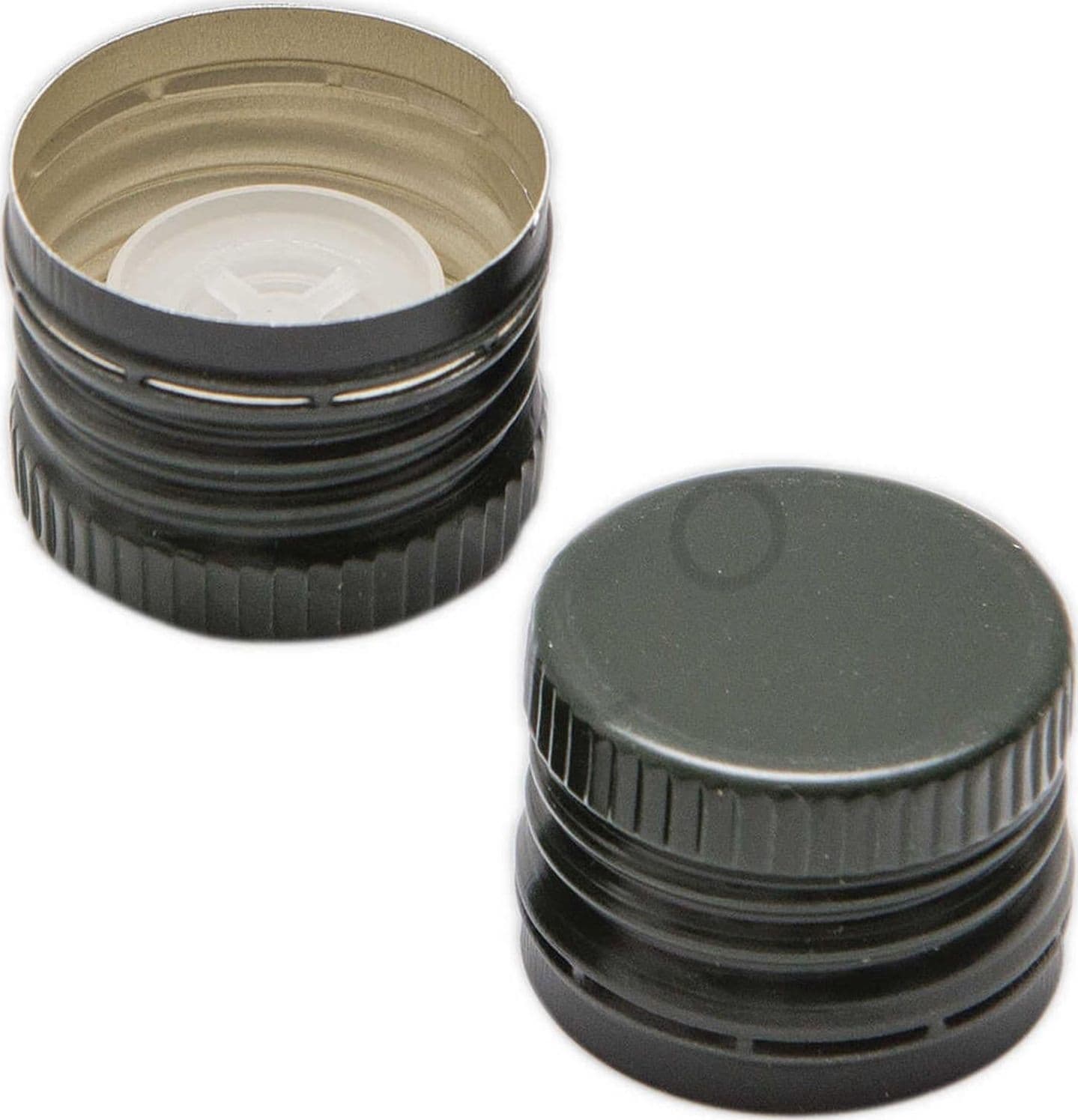 Tappi a vite con versatore salva goccia per bottiglie in vetro 31.5 mm 24 pezzi - 2