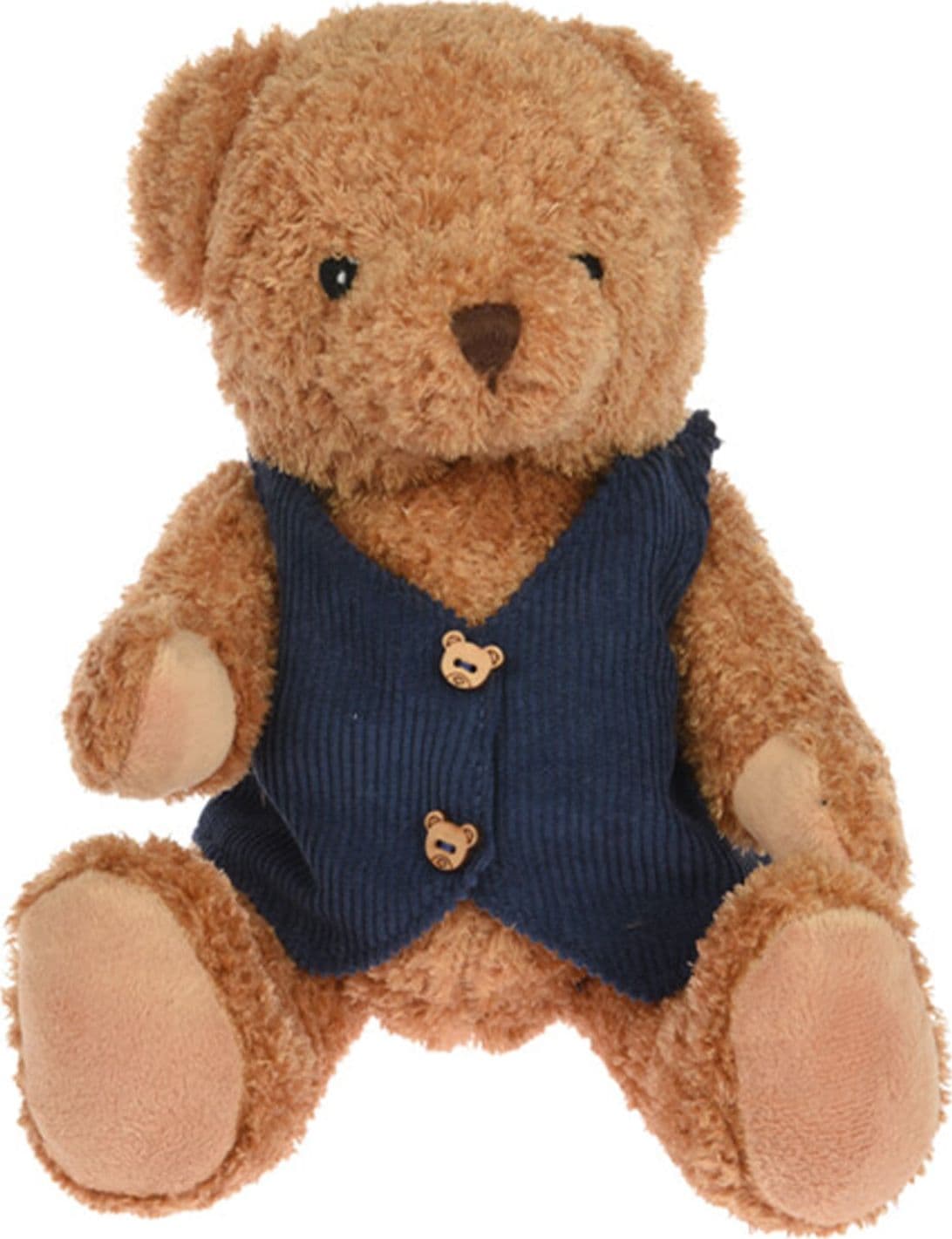 Orsetto peluche soffice decorazione natalizia per interno da 19 cm - 2