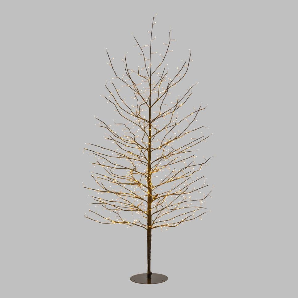 Albero Luminoso Tiglio con microled bianco caldo, uso interno - 11