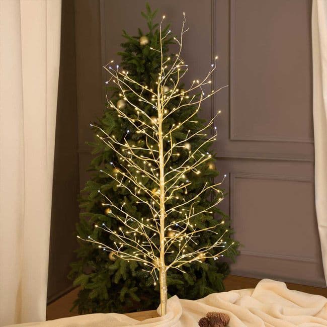 Albero Luminoso Tiglio con microled bianco caldo, uso interno - 18