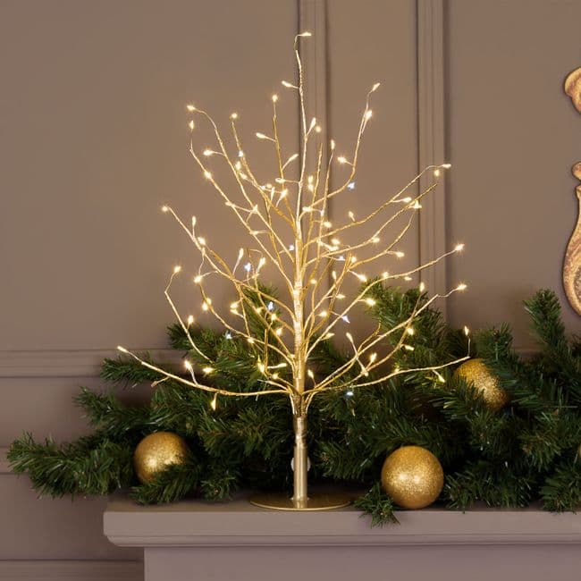 Albero Luminoso Tiglio con microled bianco caldo, uso interno - 21