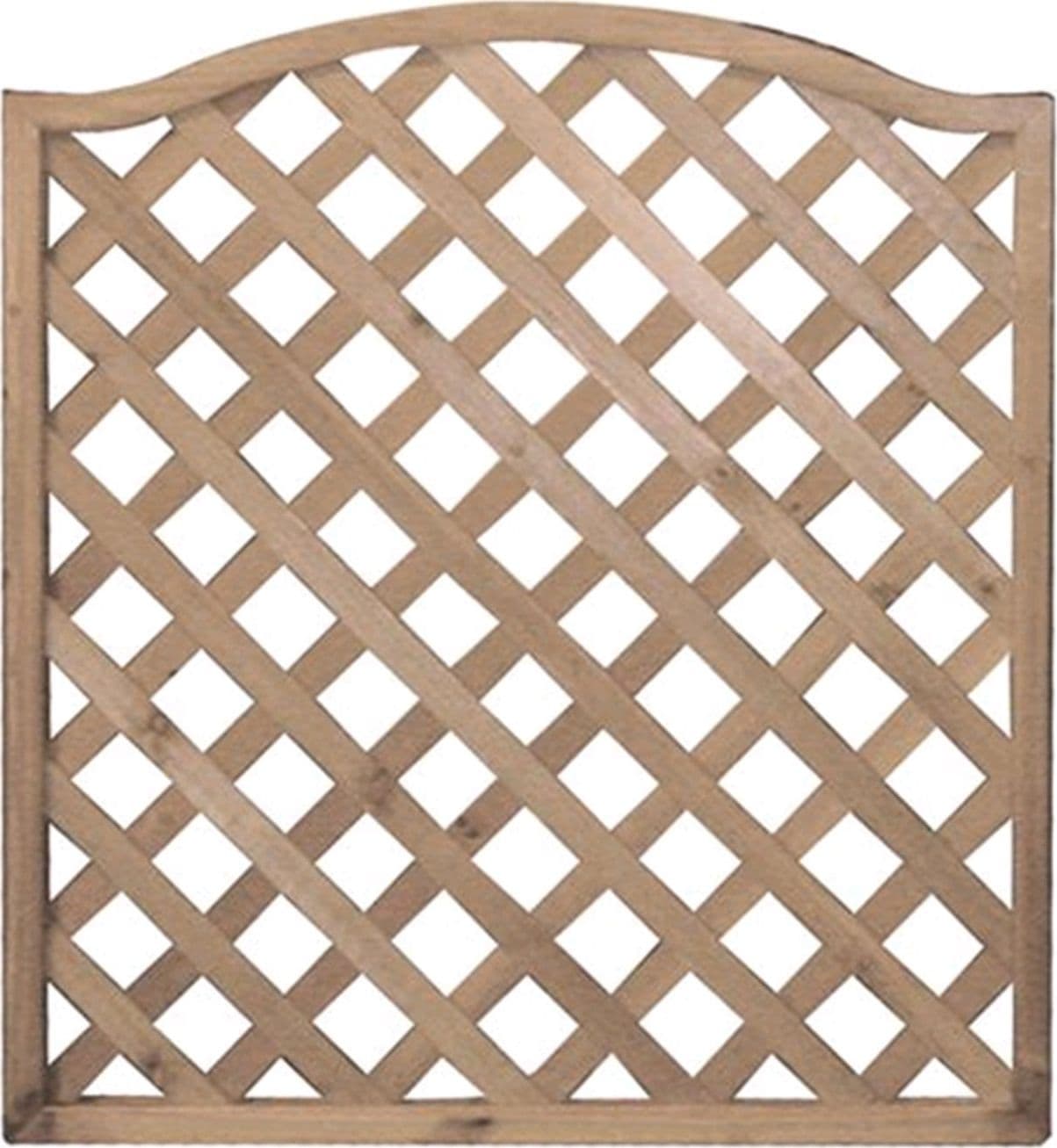 Pannello grigliato "Patio" Onda in legno tropicale naturale per recinzioni giardino e terrazzo - 2