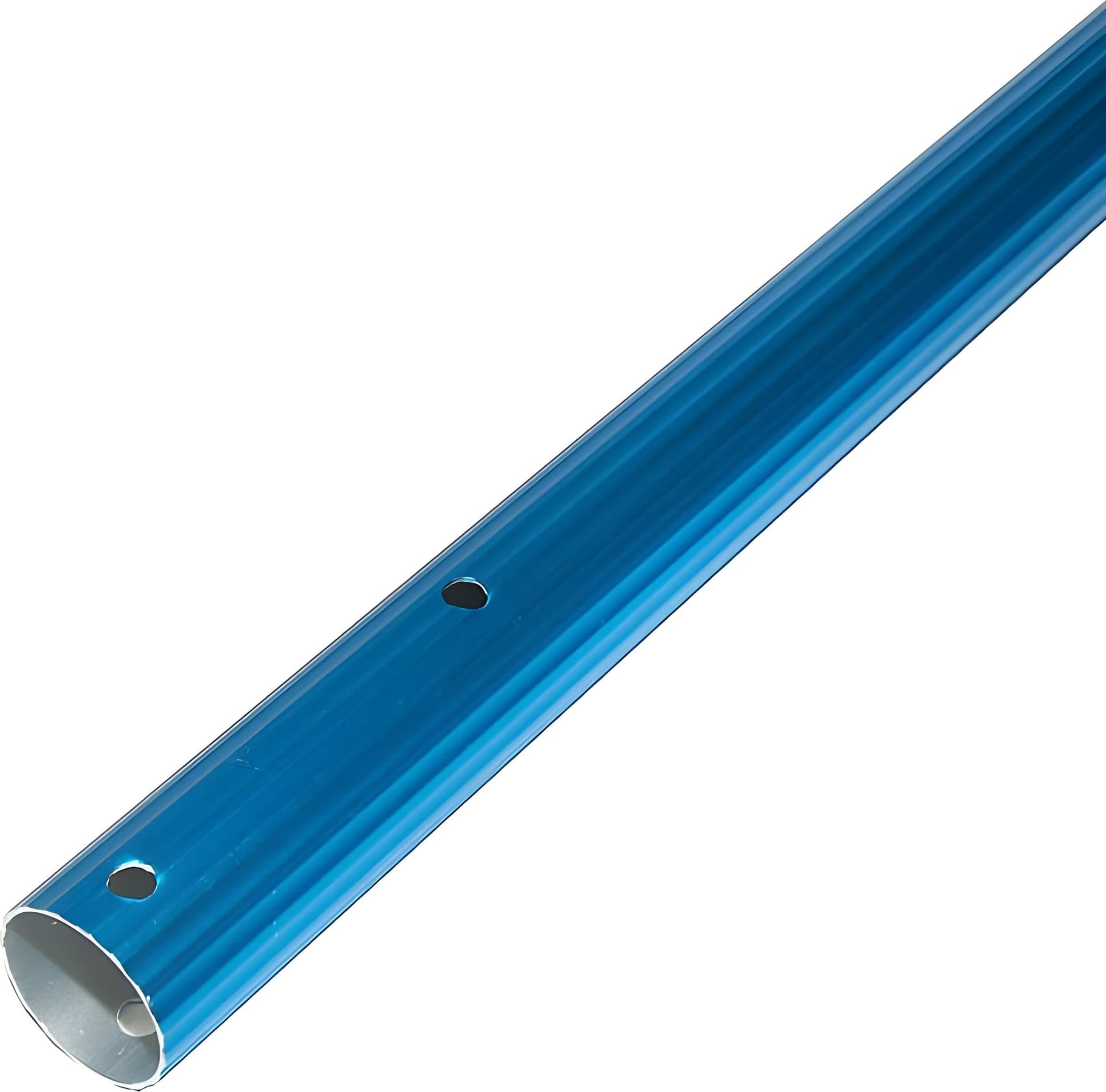Asta telescopica in alluminio per piscina manico universale retino, spazzola ed aspirafango - 2