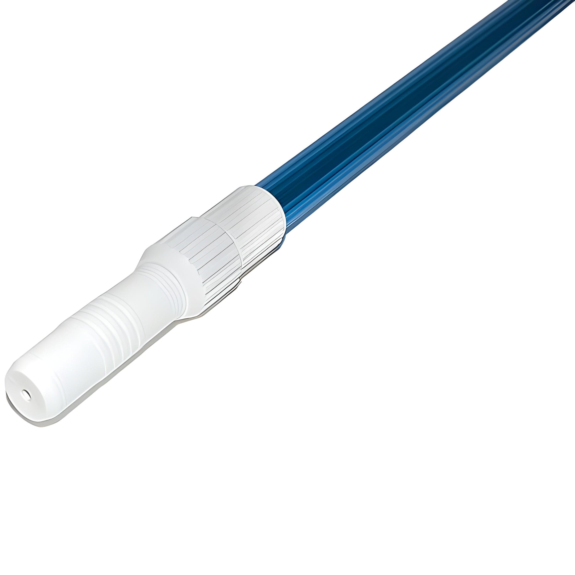 Asta telescopica in alluminio per piscina manico universale retino, spazzola ed aspirafango - 3