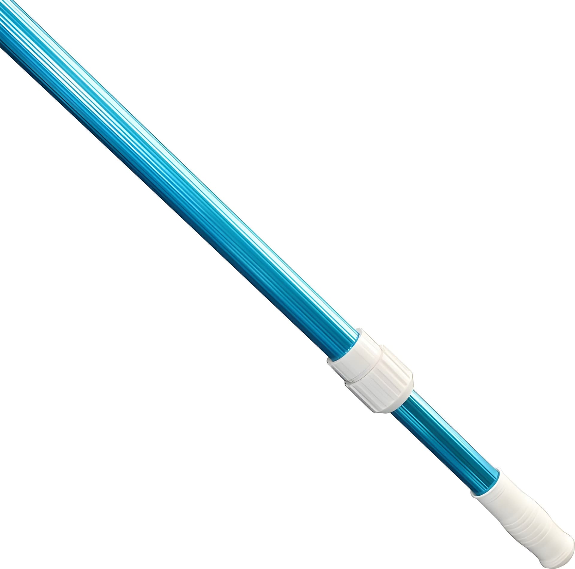 Asta telescopica in alluminio per piscina manico universale retino, spazzola ed aspirafango - 4