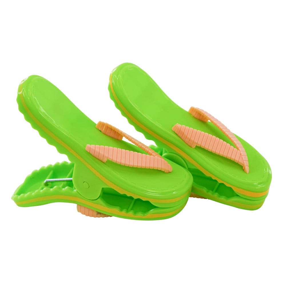 Set 2 mollette antivento, animali in plastica per fissaggio telo mare - 17