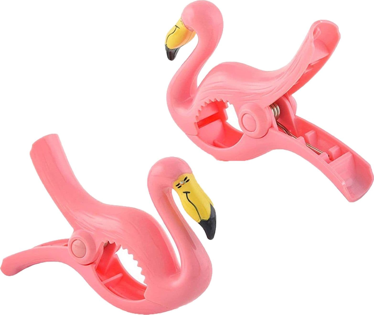 Set 2 mollette antivento, animali in plastica per fissaggio telo mare - 35