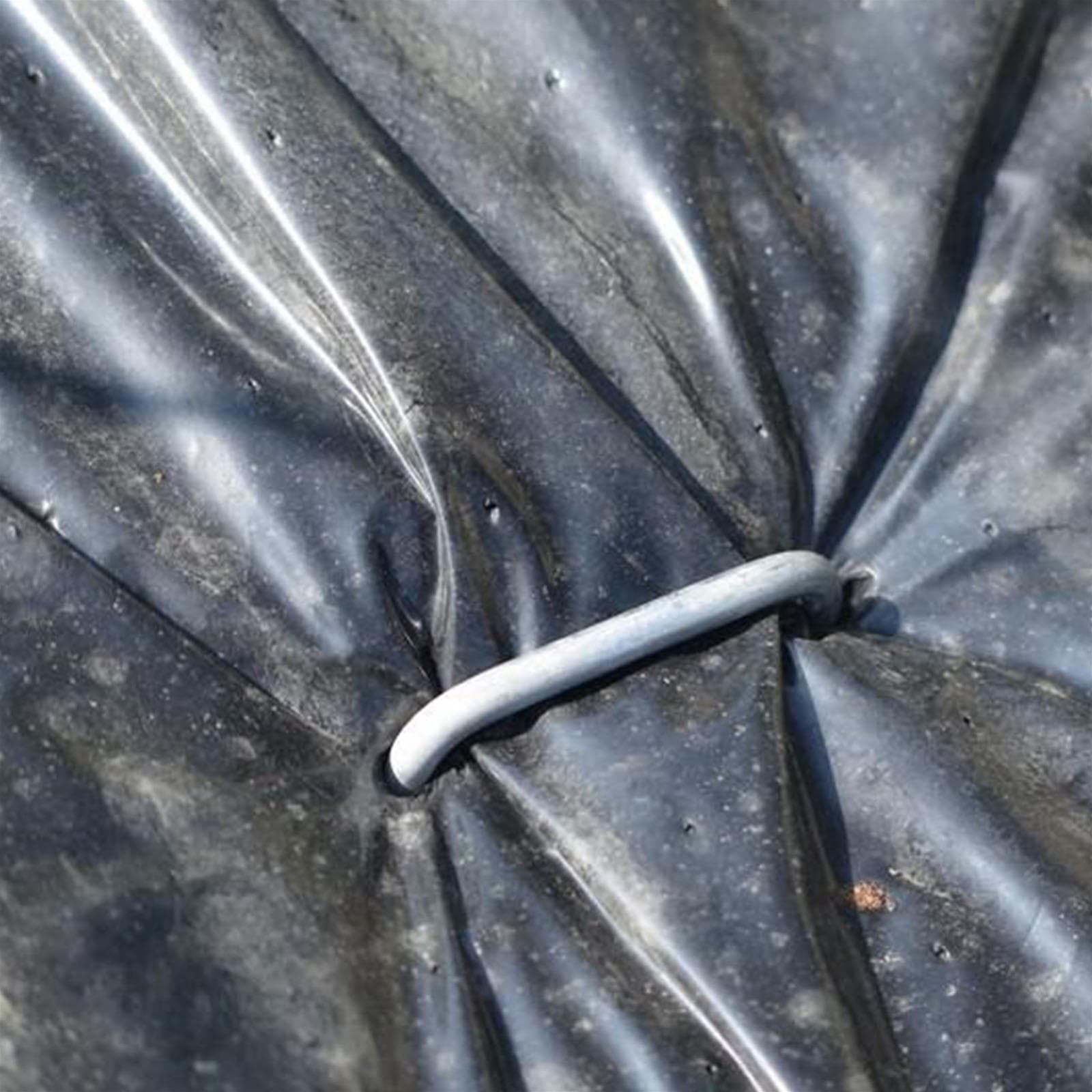 Picchetti zincati per telo pacciamante fermarete "U" da 15 cm confezione da 20 pezzi - 2