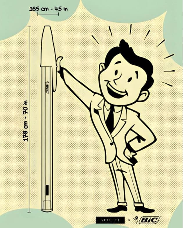 Seletti BIC Lamp – Lampada di Design Iconica Ispirata alla Penna BIC - 16