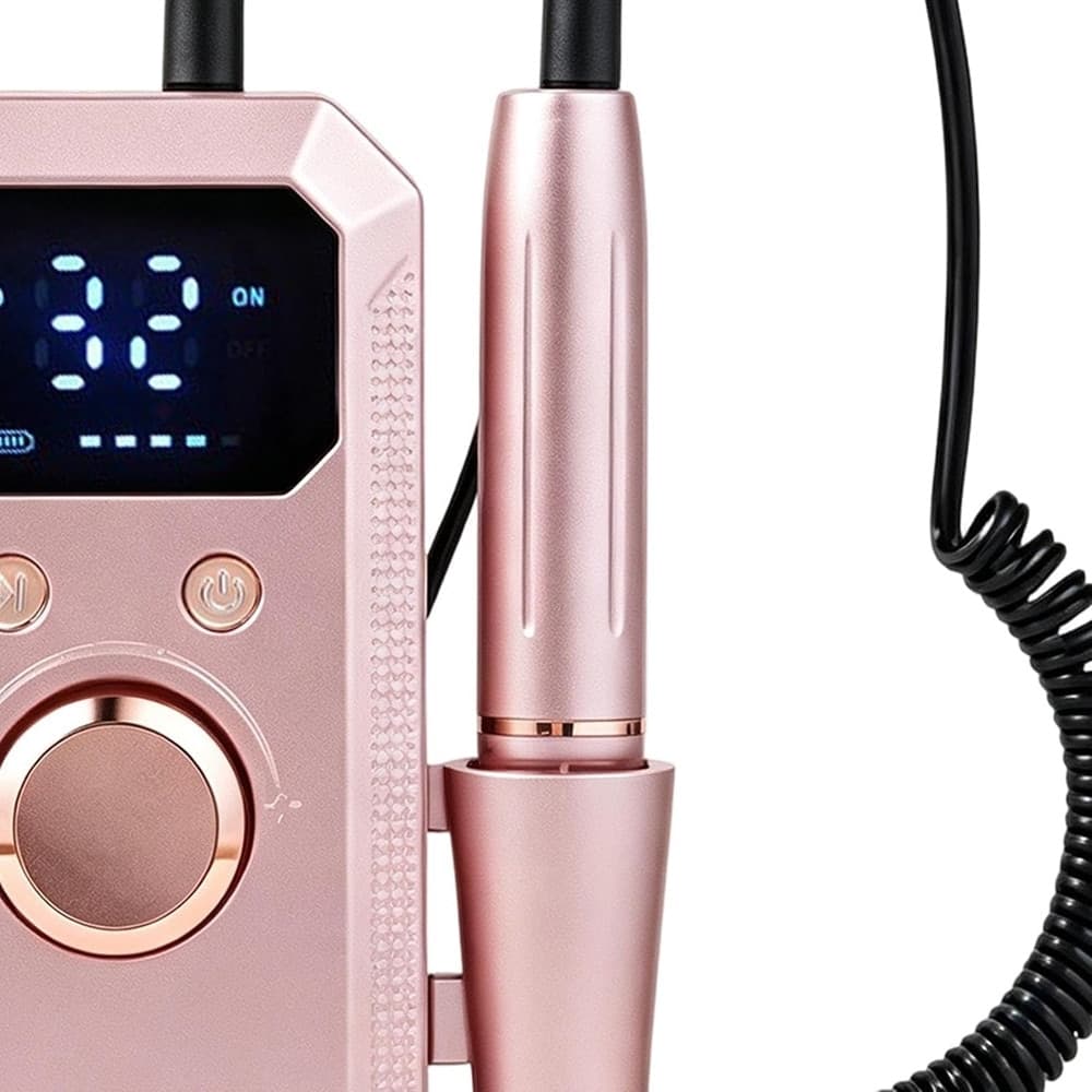 FRESA ELETTRICA PER UNGHIE PROFESSIONALE PORTATILE RICARICABILE CON DISPLAY DIGITALE - 8