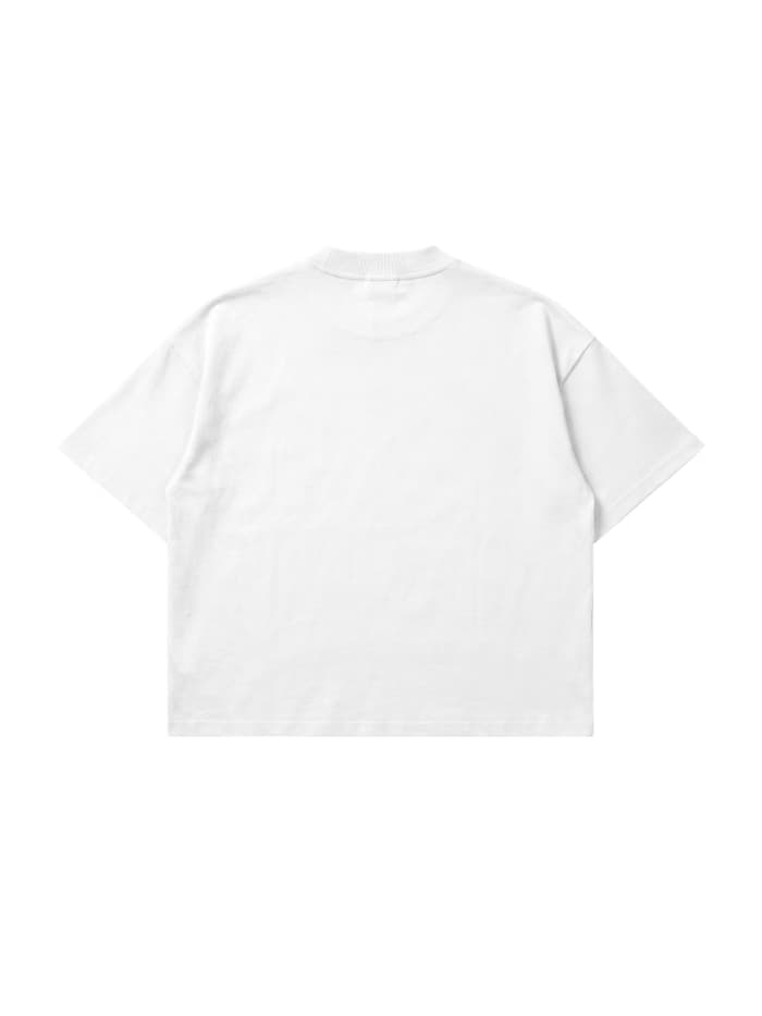T-shirt Bianca Boxy Fit 200gsm "First Line" - Horda Brand - 3