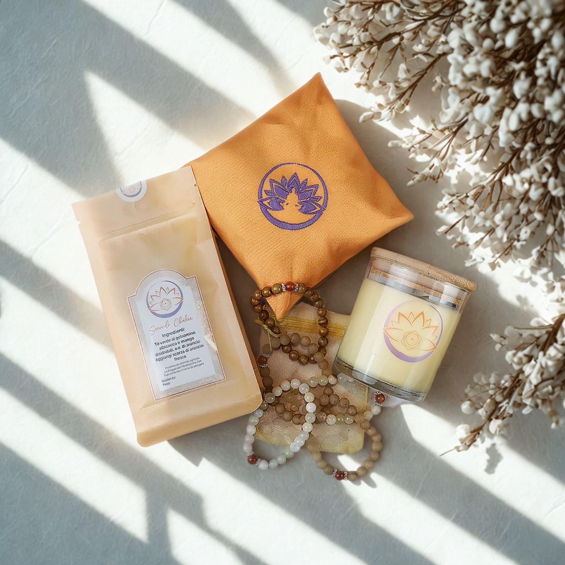 Box Equilibrio Chakra - Tisana, Candela, Bracciale e Profumatore - 15