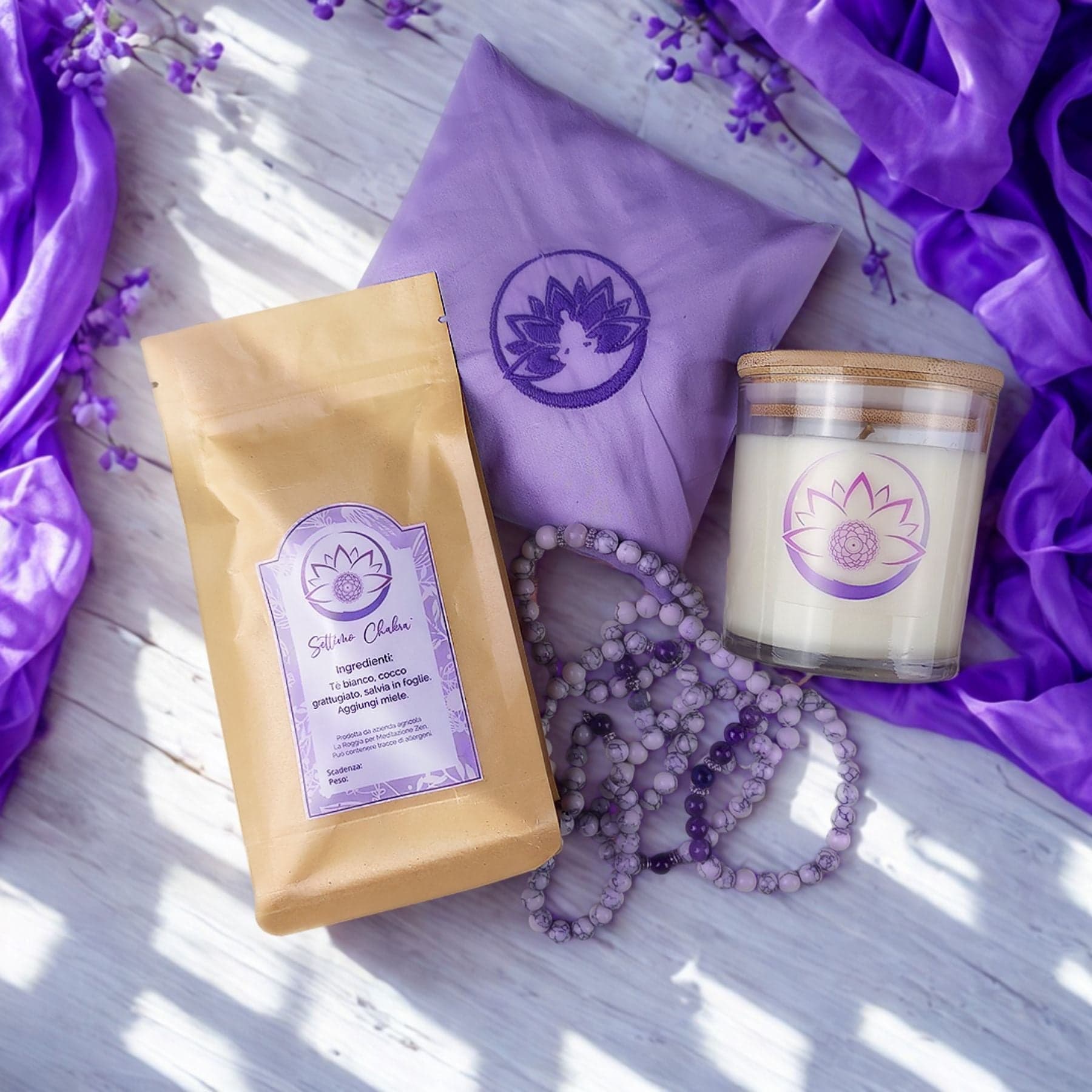 Box Equilibrio Chakra - Tisana, Candela, Bracciale e Profumatore - 17