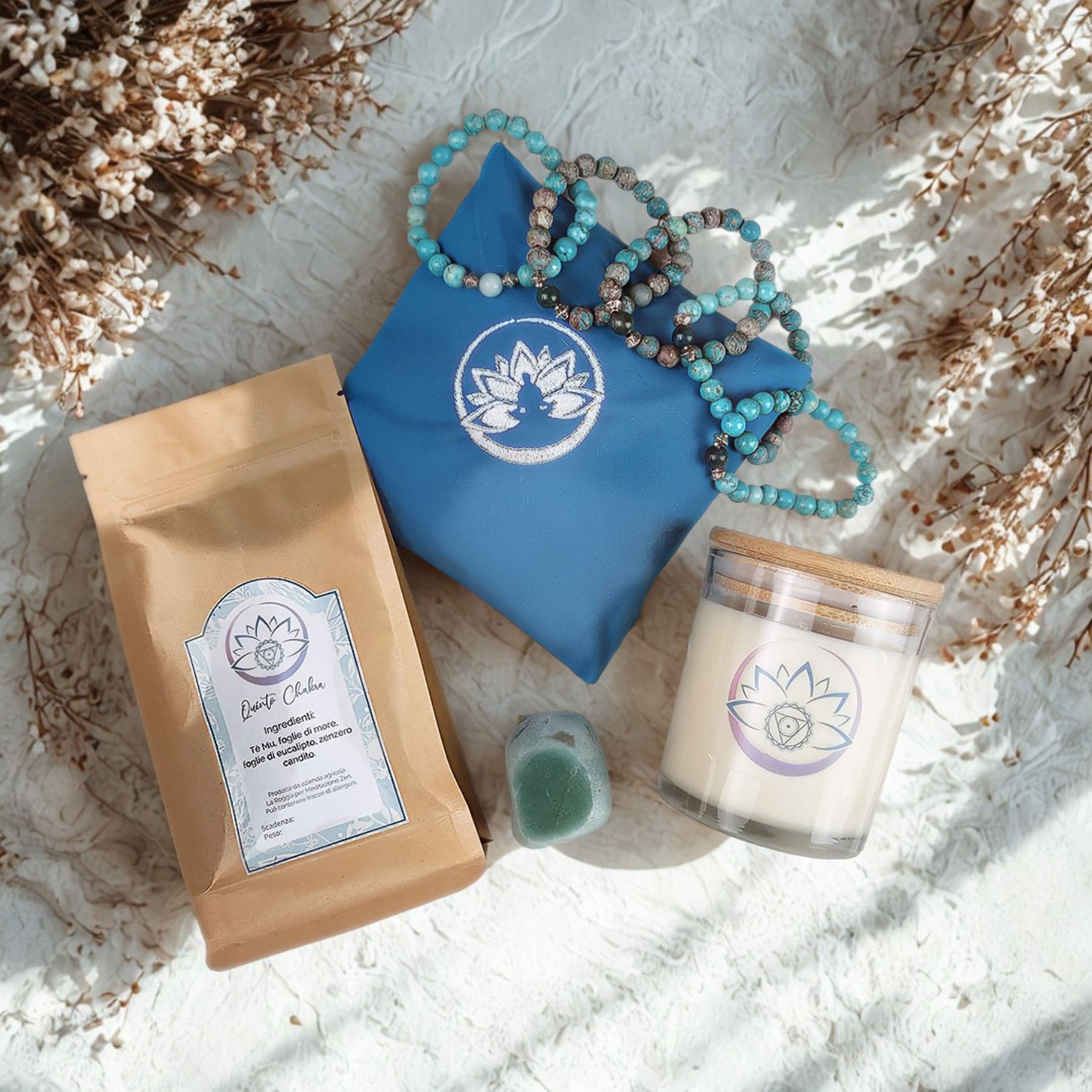 Box Equilibrio Chakra - Tisana, Candela, Bracciale e Profumatore - 20