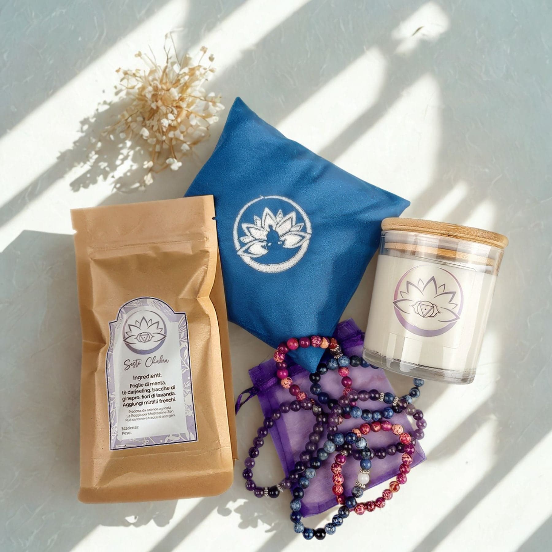 Box Equilibrio Chakra - Tisana, Candela, Bracciale e Profumatore - 21