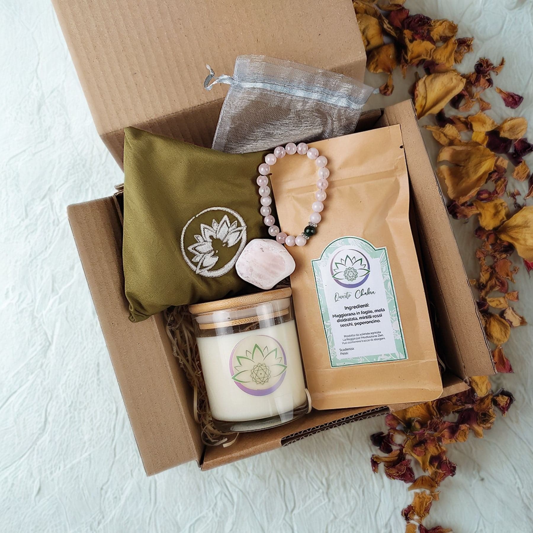 Box Equilibrio Chakra - Tisana, Candela, Bracciale e Profumatore - 7