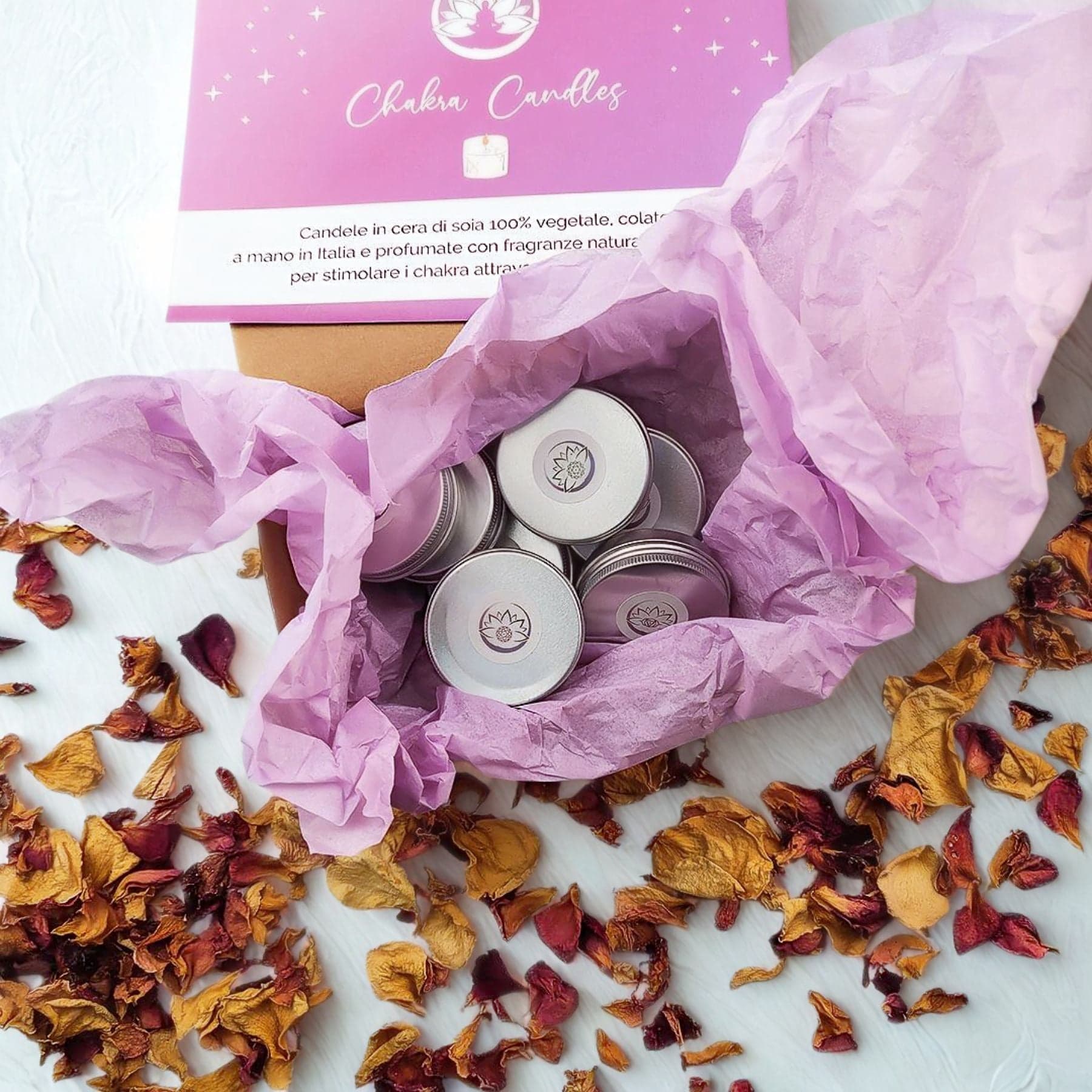 Box Esperienza Olfattiva con 7 Candele Chakra - 2