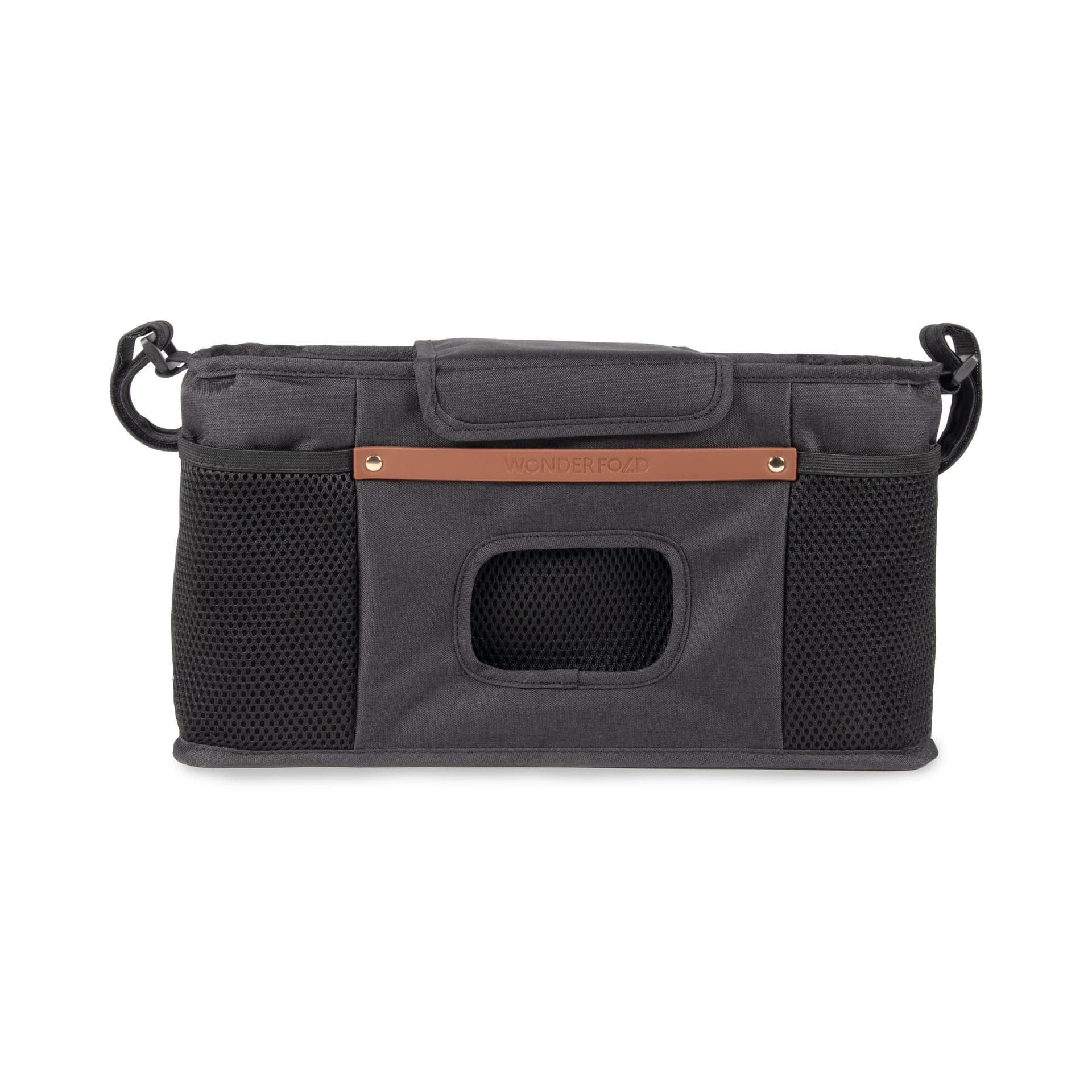Console per genitori con 2 portabicchieri-Nero - 3