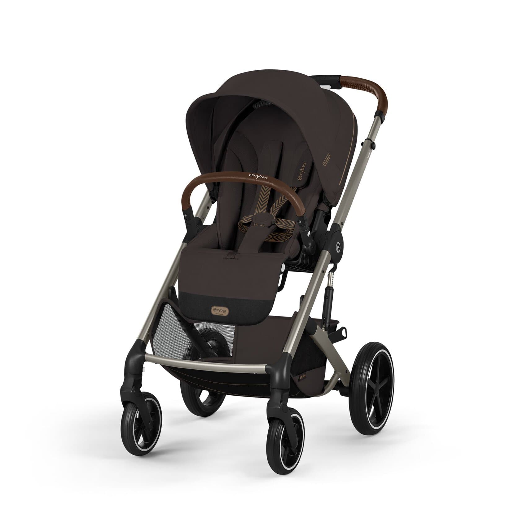 Duo Cybex Gold Balios S Lux con Navicella Richiudibile-Chocolate Brown - 5