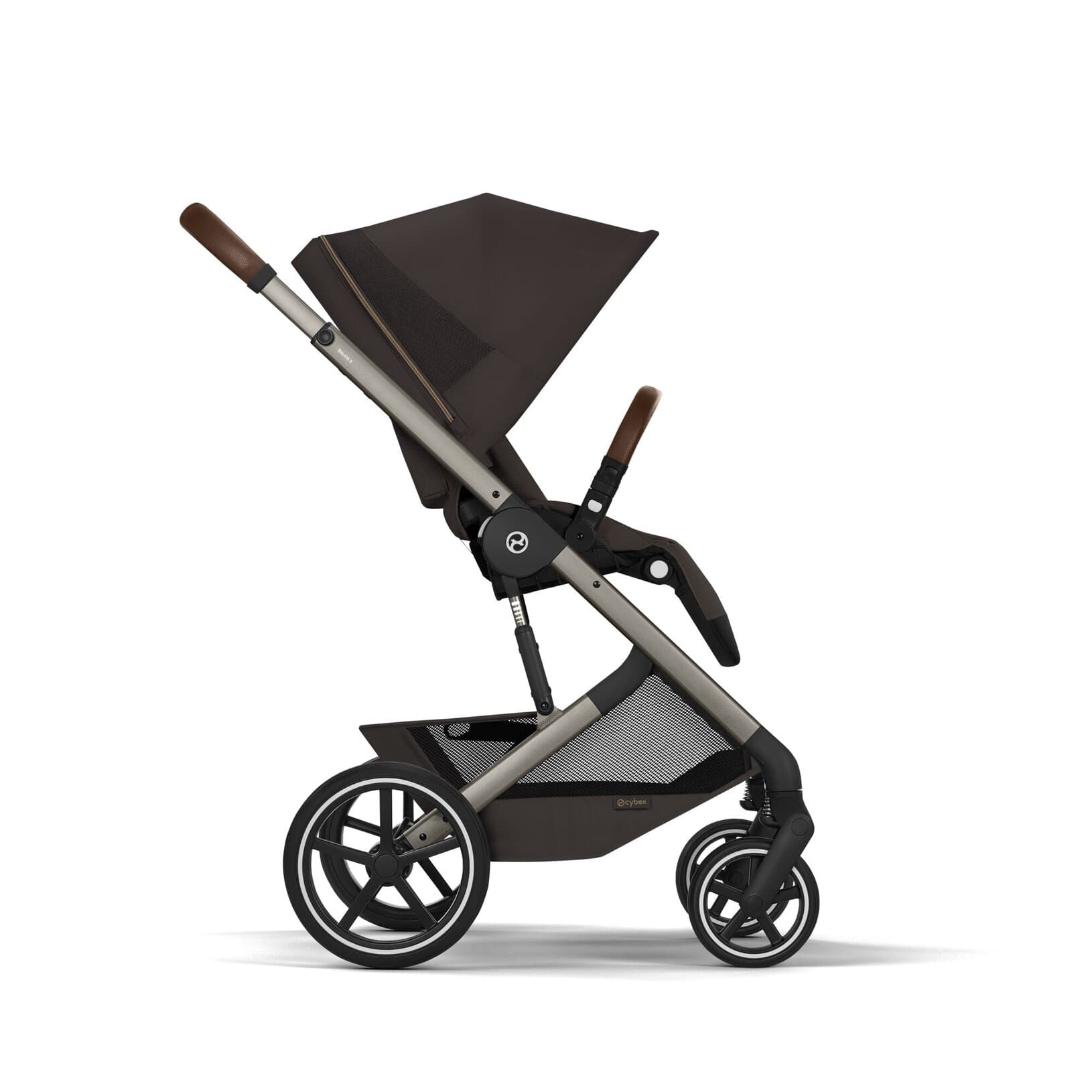 Duo Cybex Gold Balios S Lux con Navicella Richiudibile-Chocolate Brown - 6