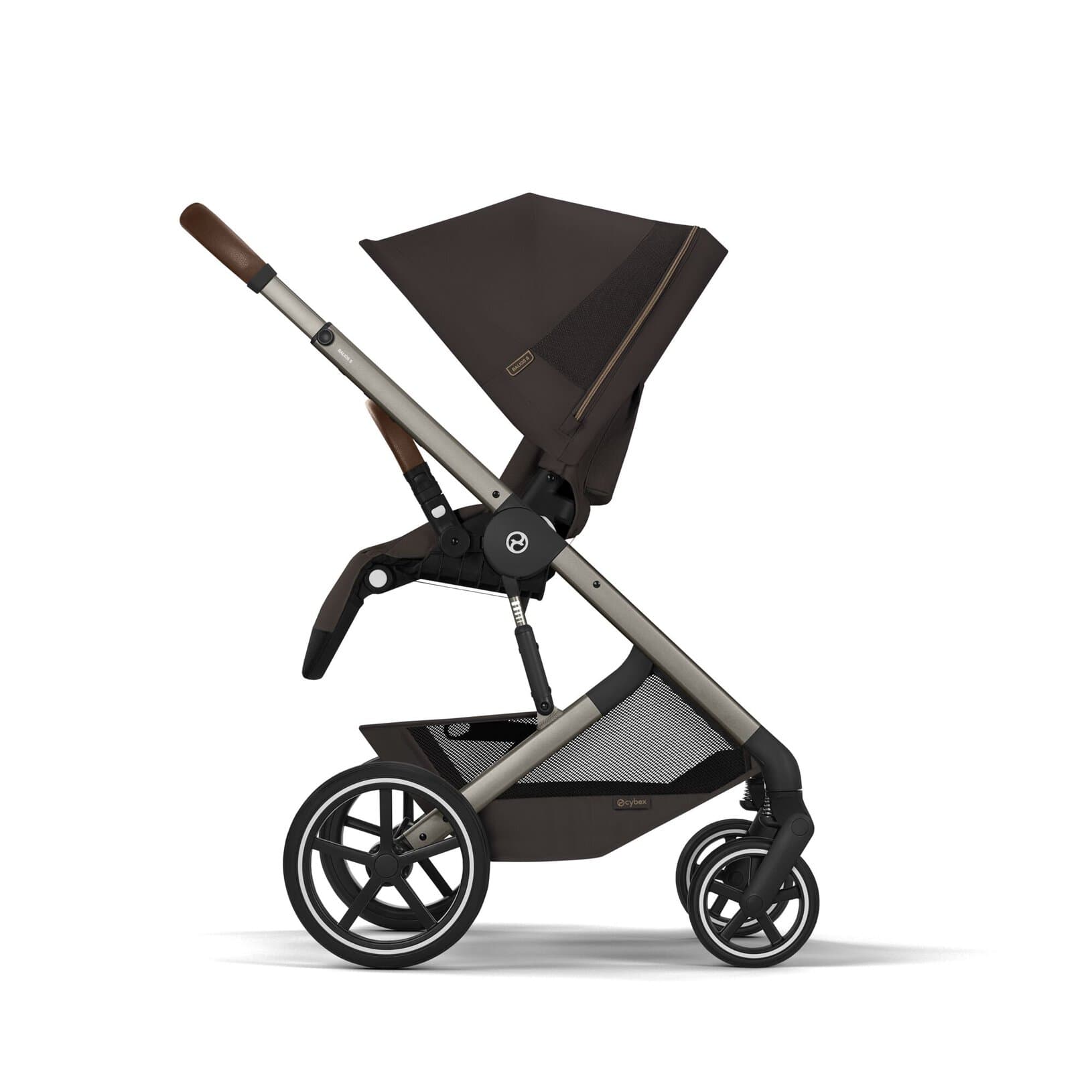 Duo Cybex Gold Balios S Lux con Navicella Richiudibile-Chocolate Brown - 7