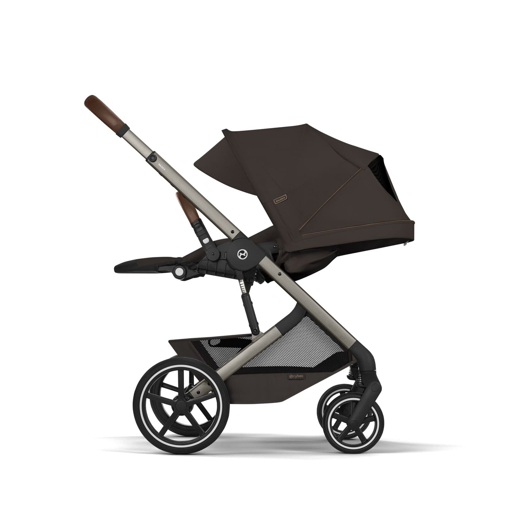 Duo Cybex Gold Balios S Lux con Navicella Richiudibile-Chocolate Brown - 8