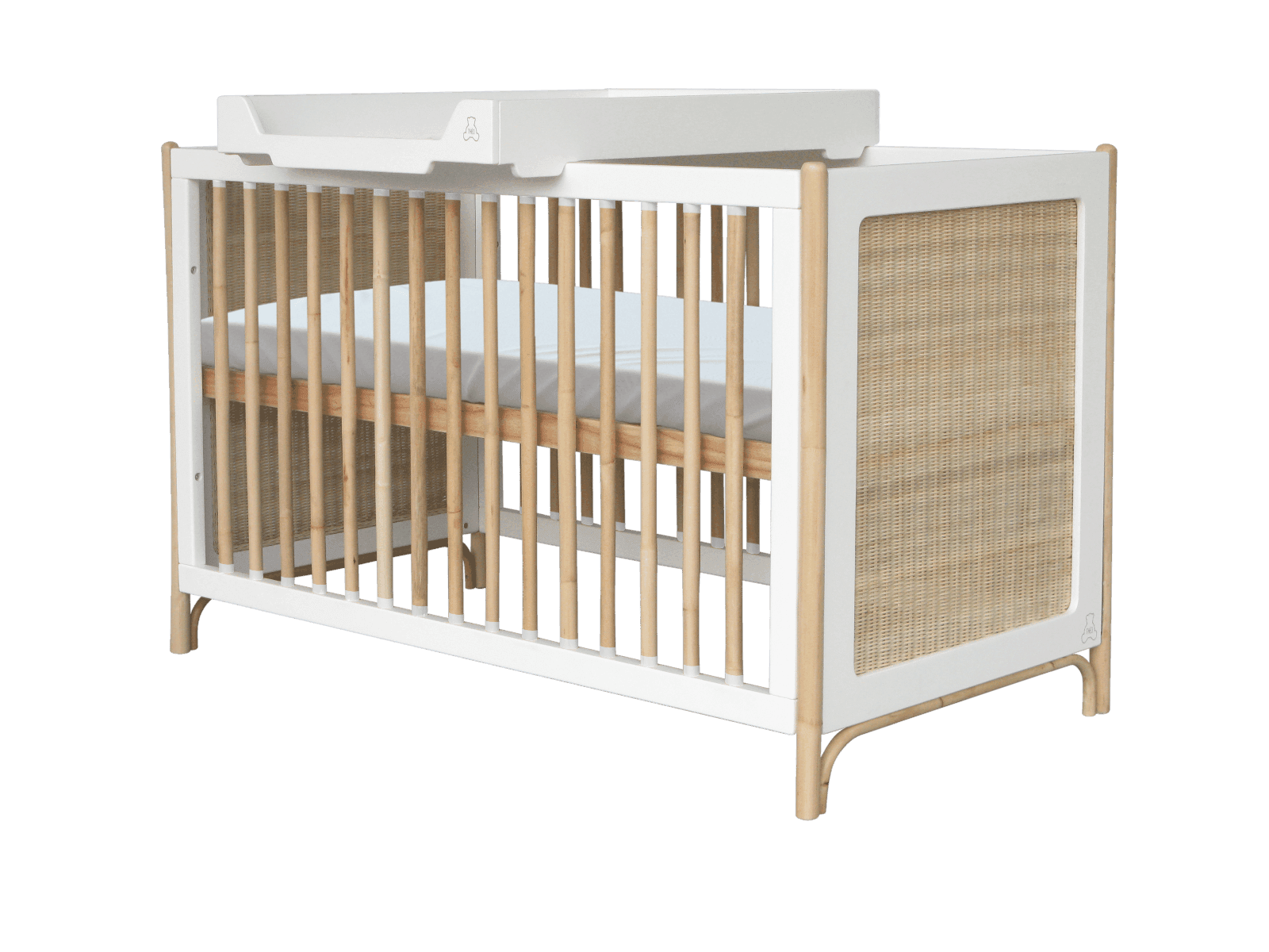 Lettino Theo Bebe Oceania - Bianco 60x120 cm - 11